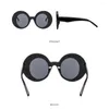 Sunglasses Y2K Designer Oval Oversized Women For Men Vintage Candy Punk Sun Glasses Trend Big Frame Round Shades