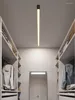 Ceiling Lights Surface Mounted Linear Lamp Long Strip Led Lamps Balcony Aisle Cloakroom Living Room Dining Minimalist Black