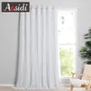 Rideau Double couche blanc Rideau occultant pour salon Hall porte coulissante chambre fenêtre cuisine Drapé Rideau Cortinas 85% ombrage 231018