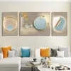 Watch style diamond-encrusted crystal porcelain painting Abstract geometric wall art modeling home wall decoration modern HD gadgets