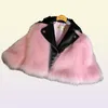 2021 Yeni Kısa Stil Kız Kürk Ceketleri İmitasyon Tilki Yapay Kürk Çim Yüksek Kalite Plushleather Kış Çocuk Bebek Kız OU2333722
