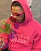 Damen-Kapuzenpullover, Sweatshirts, Damen-Kapuzenpullover mit 3D-Muster, rosa und blaue Streetwear in Europa und Amerika, Y2k, entspannte und lässige Paarkleidung 231017