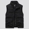 Gilets pour hommes gilet hommes hiver vestes sans manches manteau chaud décontracté solide gilet vêtements d'extérieur chalecos para hombre 231018