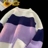 Herrtröjor ruihuo kallt för vinterkoreanska höstkläder vintage tröja man tröjor som säljer produkt 2023 stickad hane