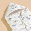 Couvertures bébé Swaddle couverture couches de pur coton nouveau-né couverture pour emmailloter câlin couette Section mince douce et respirante