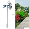 Decoraciones de jardín Decoraciones de jardín 28 pulgadas Wind Spinner Adorno decorativo para césped Molino Scpture Molino de viento de metal para patio Outdoo Dhgarden Dhhem