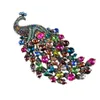 Deshow Colorful Peacock Brooches For Women Large Bird Brooch Pin Vintage Fashion Accessories High Quality Ne 201009254a