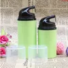 Garrafas de plástico com bomba mal ventilada verde vazia 50ml 80ml Loção para garrafas de emulsão em embalagens cosméticas de viagem 10 unidades / lote Frete grátis Uhsau