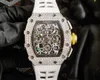 Designer RicharsMilers Montre Mécanique Mouvement Tourbillon Montre Suisse ZF Factory Montre Top Qualité Mouvement Suisse Montre Cadran En Céramique avec DiamonXTZT