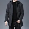 Parka da uomo in piumino Abbigliamento Wellsome Marchio di alta qualità con cappuccio Moda casual Cappotto lungo addensato Capispalla invernale Cappotti giacca a vento 231018