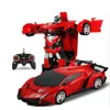 Diecast Model RC Car Transformation Robots Sports Vehicle Drift Toys Cool Deformation Christmas Birthday Gifts for Boys Girls 231017