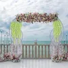 Kwiaty dekoracyjne girland girland zieleń realistyczne rattan hang winorośle sztuczne liście na wesele na świeżym powietrzu