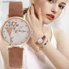 Montres pour femmes Nouvelle mode papillon femmes montres 2023 Simple marron montre à Quartz Vintage en cuir dames montres livraison directe ClockL231018