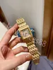 Модельер пара часы мужские и женские кварцевые часы с бриллиантами из нержавеющей стали Сапфировое стекло квадратные наручные часы аккумулятор подарки пара