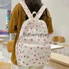 Mochila estilo sacos de escola cerry impressão mulheres mochila menina bonito viagem bookbag preppy impermeável nylon laptop saco faculdade scoolbag femaleblieberryeyes