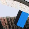 Styling Vinyl Carbon Fiber Window Ice Remover Cleaning Brush Wash Car Scraper With Felt Squeegee Tool Film Wrapping Accessories