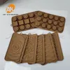 Baking Moulds Flower Chocolate Mold Cake Silicone Cookie Cupcake Molds Soap Mould DIY Rectangle Square mold 231017