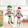 Christmas Decorations Plush Long Leg Elf Doll Ornaments Red Green Boys and Girls Toy Dolls Year Tree 231017