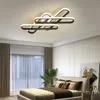 Chandeliers Modern Led Lights For Living Room Bedroom Studyroom Gold/Black Color Creative Ceiling Chandelier Lamp 90-260V