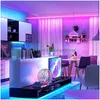 Other Home Decor 2M Usb Led Strip Light 5050 Smd Rgb Lights Flexible Lamp Tape Ribbon Tv Desktop Diode Adapter Drop Delivery Garden Dhiza