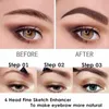 Eyebrow Enhancers 5 Colors Dark Brown 4 Point Liquid Eyebrow Pencil Microblading Waterproof Eyebrow Pencil Tattoo Eyebrow Pen Makeup 231018