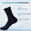 Herrstrumpor 1 par män medium rör super mjuk elastisk andningsbar fukt-vickande fast färg vinter varma chaussettes homme