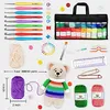 Craft Tools 113Pcs Yarn Crochet Set Multi Size For Ergonomics Ideal Beginner DIY Originality Weaving 231017