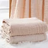 Одеяла для пеленания, 6 слоев марлевого и хлопкового пеленального одеяла, бронзовое муслиновое пеленальное постельное белье, одеяло 231017