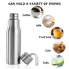 Gobelets 500 ml 1000 ml en acier inoxydable Sport bouteille d'eau monocouche robuste tasse voyage Camping Sports boissons bouteilles Drinkware 231018