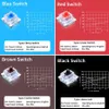 Keyboards Outemu Switches Mechanical Keyboard Black Blue Brown Red Key Switch for CIY Sockets SMD 3pin Thin pins Compatible with MX Switch 231018