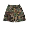 Heren Shorts Dames Vintage BF-stijl Mode Multi-zakken Camouflage Cargo Streetwear All Match Casual Heren Cadet Camo Shorts229w