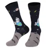 Chaussettes pour hommes, série univers, grande édition planète Constellation Art galaxie unisexe, Tube en coton doux, livraison directe