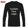 Men's T Shirts 2023 Customize your Men T Shirt Fitness Leisure Sport T Shirt DIY Long Sleeve round neck 231018