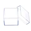 Emballage cadeau 24 pcs carré boîte d'emballage en plastique transparent boîte de bonbons boîte à bijoux cadeau de fête boîte-cadeau d'anniversaire 231017