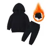 Kledingsets Kinderkleding Kinderpak Warme trui Meisje Fleece Hoodies Sweatshirt Broek Winter Lente Meisje Jongen Trainingspak Sportkleding 231018