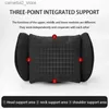 Seat Cushions Car neck pillow For Tesla Model Y/Model 3 Suede headrest lumbar support Car seat interior accessories Q231018