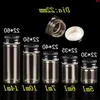 Glass Jars Bottles with Aluminium Cap Black Liquid Empty 5ml 6ml 7ml 10ml 14ml Crafts 100pcs good qty Hgrga