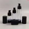 500 x 15ml 30ml 50mlトラベル補充可能な化粧品のレスボトルプラスチックトリートメントポンプローションコンテナ