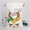 Weihnachtsdekorationen 1 Stück Vintage Geschenktüte Leinen Goodie Bags Süßigkeiten liefert 50 x 70 cm Mtiple Styles für Kinder Drop Lieferung nach Hause GA Dh5Kx