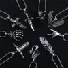 Ketten Edelstahl Punk Schädel Halskette Anhänger Für Männer Männlich Gothic Schmuck Junge Geschenk Neck ChainsChains241E