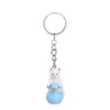 Djurknappar Keychains Riding Duck Cat Pendant Key Rings Söta tecknad bilnyckelkedjor KeyFob Bag Charms för kvinnor Män gåva Diy Fashion Jewelry Accessories