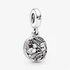 100% 925 Sterling Silver Cute Bird and Mouse Dingle Charms Fit Original European Charm Armband Women Wedding Engagement J2679