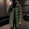 Piumini da uomo Parka 2023 Giacche invernali Casual Capispalla da uomo Cappotti termici lunghi Uomo Cotone spesso giacca a vento calda Marchio di abbigliamento 231018