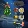 2PCSソーラークリスマスデコレーションツリーライト、屋外ソーラーステーク装飾ライトクリスマスツリー12LEDS RGBライト、IP65防水、デュアル照明モード