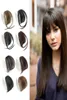 100 Human Hair Bangs Handbundet hårkant Hårstycke Klipp i Air Bangs With Temple for Women9754199