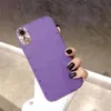 7 Kolor Fashion Telefle Case na iPhone 15 14 13 12 Pro Max 11 13pro 13promax X XR XS XSMAX Case Pu skórzana skorupa z metalową ramą do aparatu len