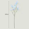 Dekorativa blommor Artificial Flower Multi-Use Light-Colored Fake Plastic Simulation Dandelion Display för gåvor