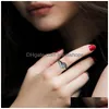 Wedding Rings Wedding Rings Romantic Love Hug Hand For Women Men Creative Finger Ring Fashion Jewelry Jewelry Ring Dh1Lm