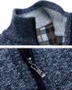 Męskie swetry Vintae Kurtki kardianowe dla mężczyzn Zimowe swobodne rękawie z kołnierzykiem kołnierzyki kołnierzowe płaszcze jesienne fasion odzież wierzchnia