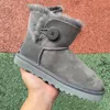 Fur all-in-one boots classic designer boots womens warm snow boots fashion long hair semi-tow new leather casual shoes autumn and winter comfortable breathable flats